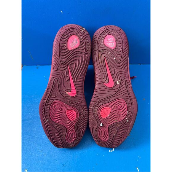 NIKE AIR MAX HYPERPOSITE RASPBERRY RED-PINK FOIL SZ 11.5 - Picture 9 of 10